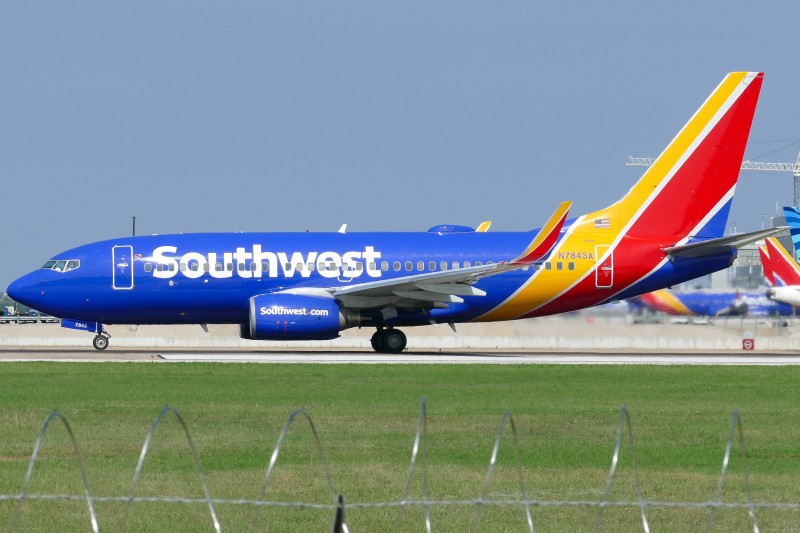 Photo of N7843A - Southwest Airlines Boeing 737-700 at AUS on AeroXplorer Aviation Database