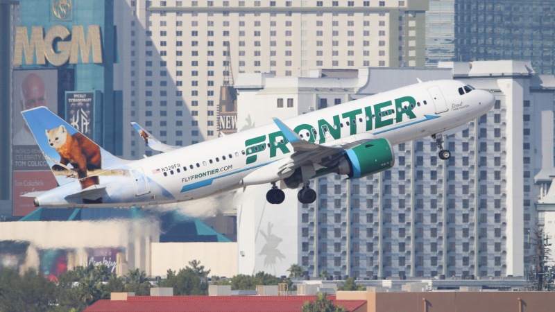 Photo of N328FR - Frontier Airlines Airbus A320neo at LAS on AeroXplorer Aviation Database