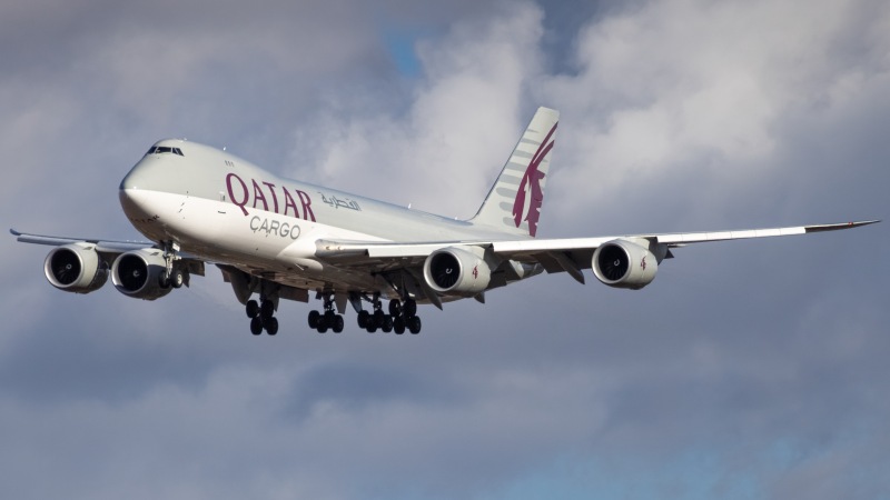Photo of A7-BGA - Qatar Airways Cargo Boeing 747-8i at EMA on AeroXplorer Aviation Database