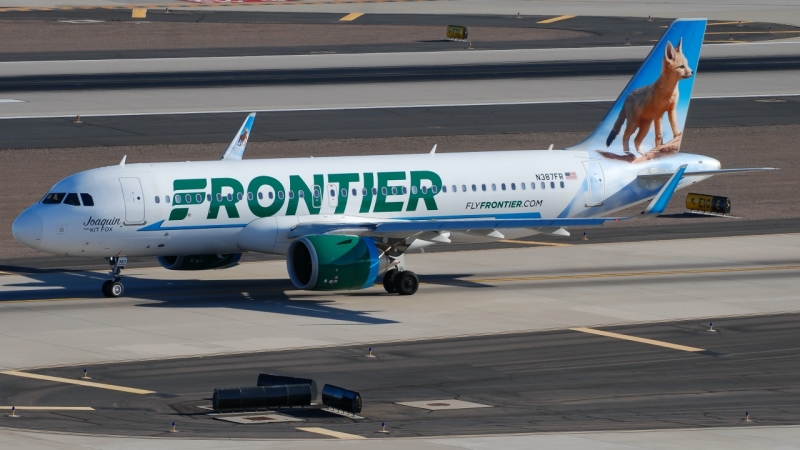 Photo of N387FR - Frontier Airlines Airbus A320NEO at PHX on AeroXplorer Aviation Database