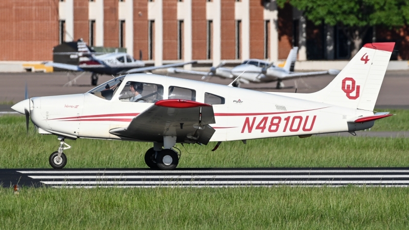 Photo of N4810U - PRIVATE Piper PA-28 at OUN on AeroXplorer Aviation Database