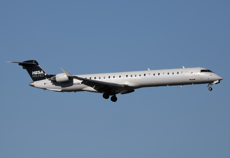 Photo of N248LR - Mesa Airlines  Mitsubishi CRJ-900LR at BOI on AeroXplorer Aviation Database