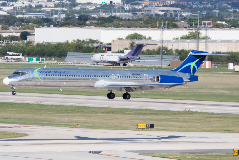 Photo of N801WA - World Atlantic Airlines McDonnell Douglas MD-83 at SAT on AeroXplorer Aviation Database