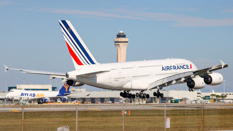 Photo of F-HPJF - Air France Airbus A380-800 at MIA on AeroXplorer Aviation Database