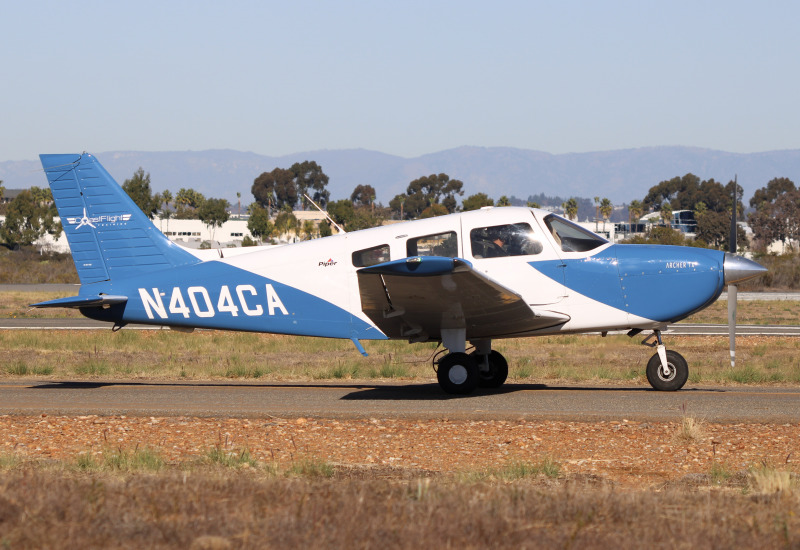 Photo of N404CA - Coast Flight Training Piper PA028-181 at MYF on AeroXplorer Aviation Database