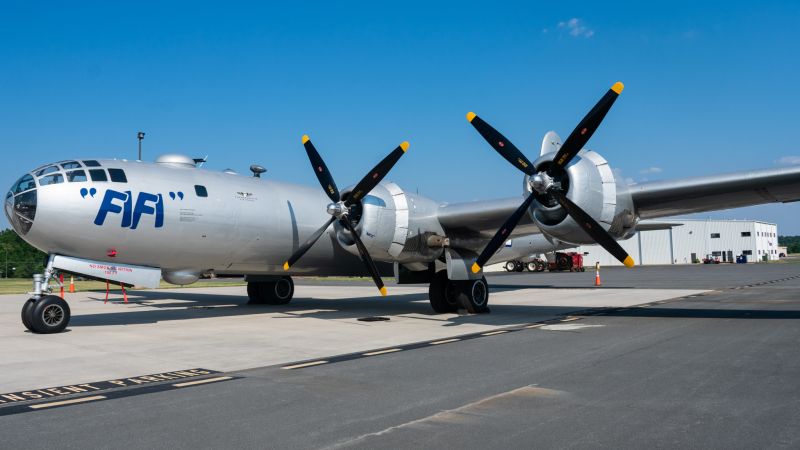 Photo of N529B - PRIVATE Boeing B-29 SuperFortress at HEF on AeroXplorer Aviation Database