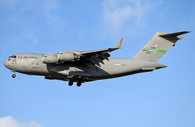 Photo of 02-1108 - USAF - United States Air Force Boeing C-17 Globemaster III at NZY on AeroXplorer Aviation Database