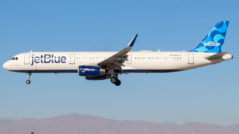 Photo of N945JT - JetBlue Airways Airbus A321-200 at LAS on AeroXplorer Aviation Database