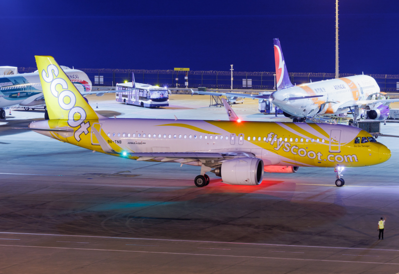 Photo of 9V-TNB - Scoot Airbus A320NEO at MFM on AeroXplorer Aviation Database