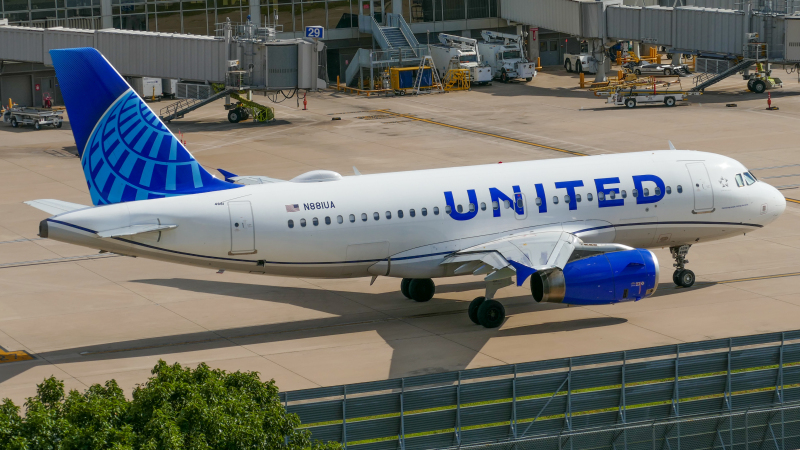 Photo of N881UA - United Airlines Airbus A319 at AUS on AeroXplorer Aviation Database