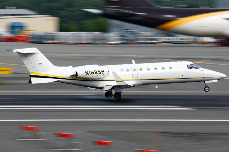 Photo of N1925B - PRIVATE Learjet 35 at ANC on AeroXplorer Aviation Database