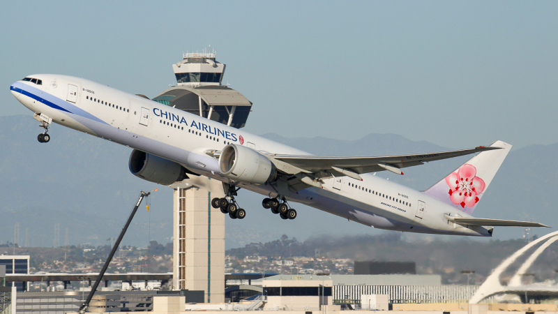 Photo of B-18006 - China Airlines Boeing 777-300ER at LAX on AeroXplorer Aviation Database
