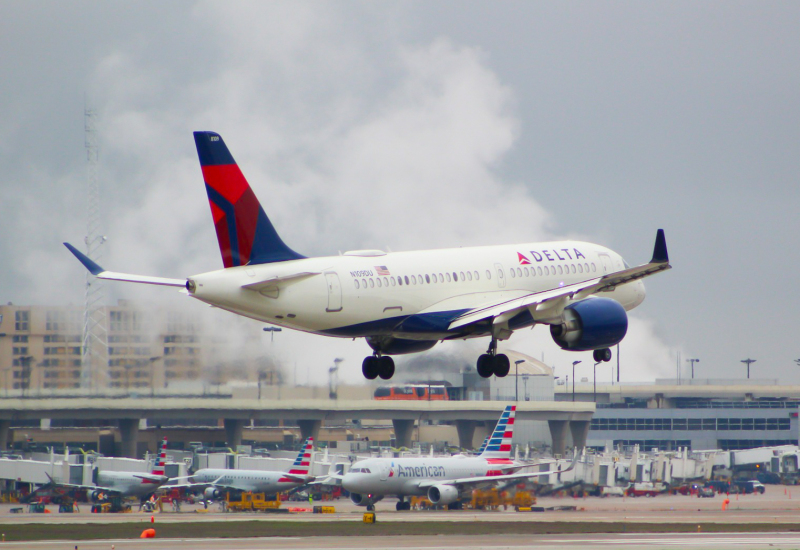 Photo of N109DU - Delta Airlines Airbus A220-100 at DFW on AeroXplorer Aviation Database