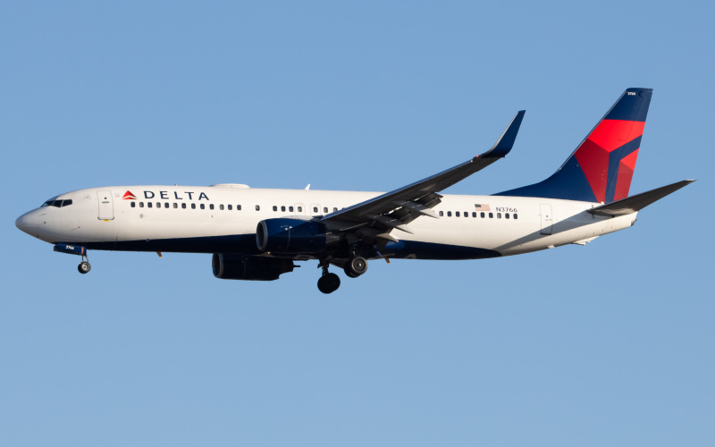 Photo of N3766 - Delta Airlines Boeing 737-800 at EWR on AeroXplorer Aviation Database
