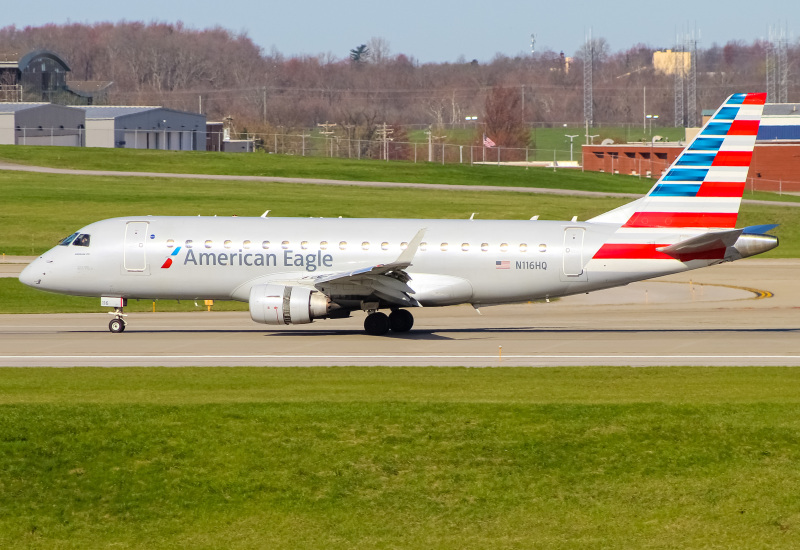 Photo of N116HQ - American Eagle Embraer E175 at CVG on AeroXplorer Aviation Database