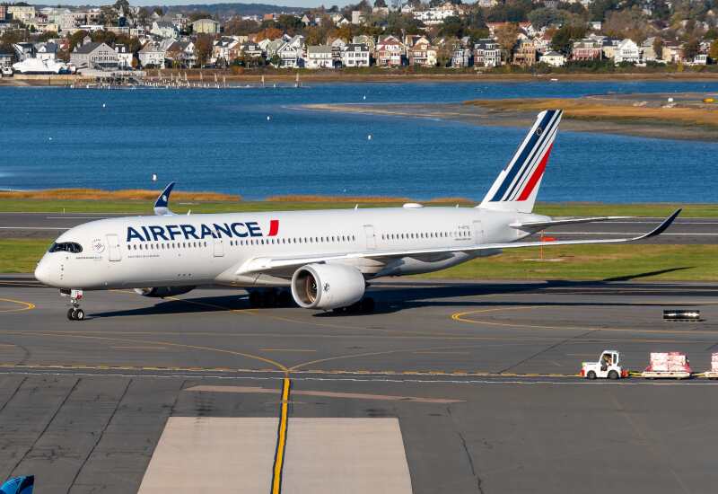 Photo of F-HTYC - Air France Airbus A350-900 at BOS on AeroXplorer Aviation Database