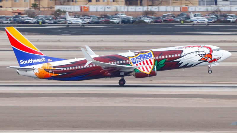 Photo of N8619F - Southwest Airlines Boeing 737-800 at LAS on AeroXplorer Aviation Database