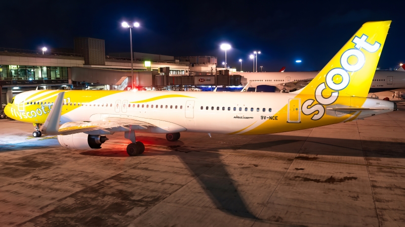 Photo of 9V-NCE - Scoot Airbus A321NEO at SIN on AeroXplorer Aviation Database
