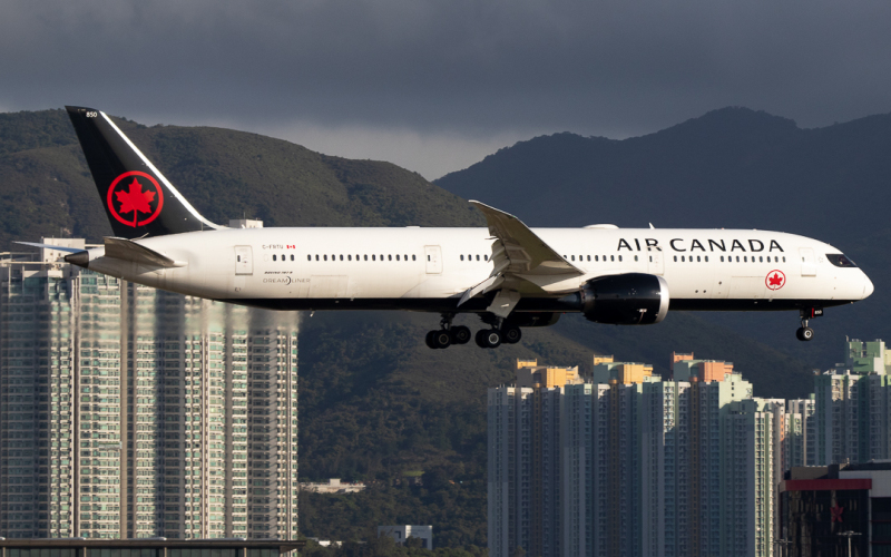 Photo of C-FRTU - Air Canada Boeing 787-9 at HKG on AeroXplorer Aviation Database