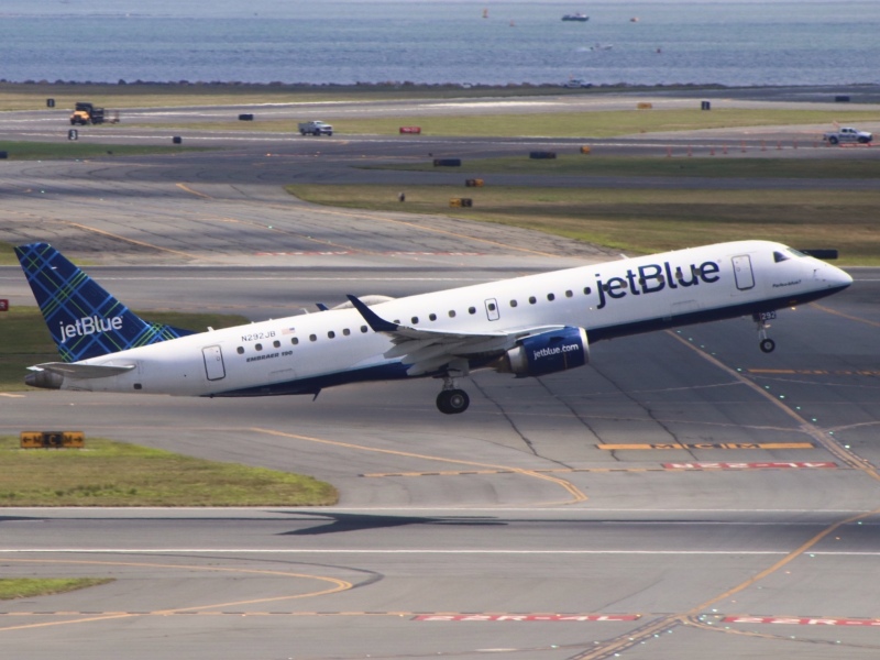Photo of N292JB - JetBlue Airways Embraer E190 at BOS on AeroXplorer Aviation Database