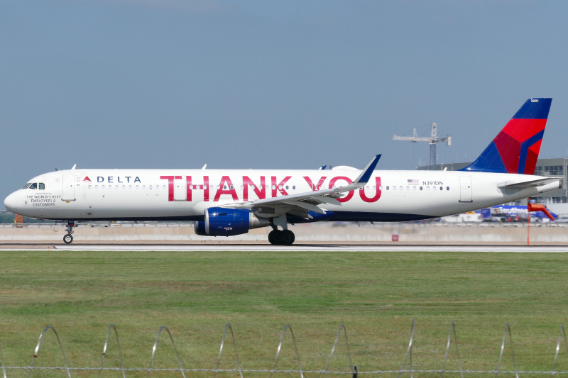 Photo of N391DN - Delta Airlines Airbus A321-200 at AUS on AeroXplorer Aviation Database