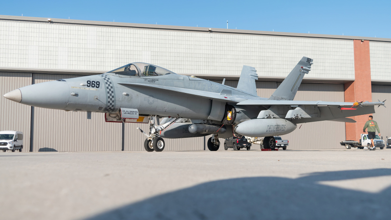 Photo of 164969 - USMC - United States Marine Corp McDonnel Douglas F/A-18 Hornet at NKT on AeroXplorer Aviation Database