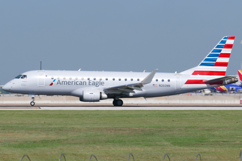 Photo of N260NN - American Eagle Embraer E175 at AUS on AeroXplorer Aviation Database