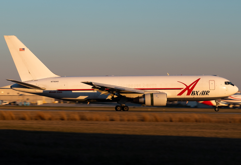Photo of N750AX - ABX Air  Boeing 767-200F at CVG on AeroXplorer Aviation Database