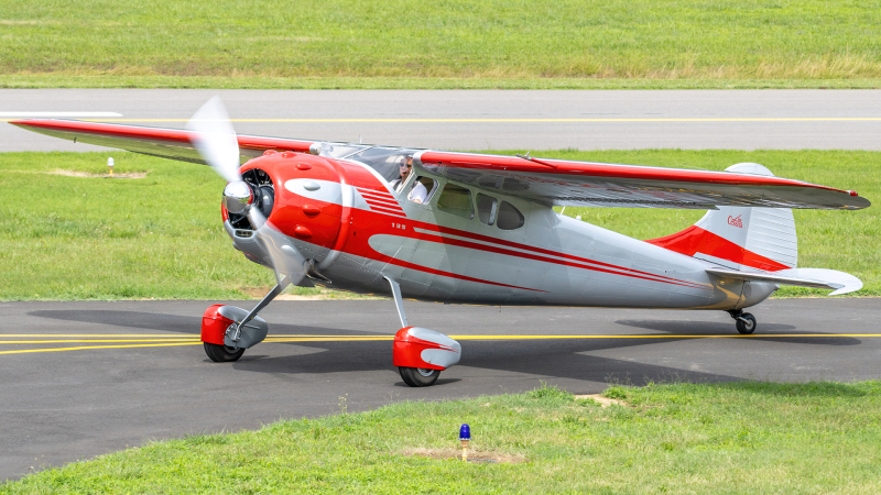 Photo of N775A - PRIVATE Cessna 195 at CGS on AeroXplorer Aviation Database