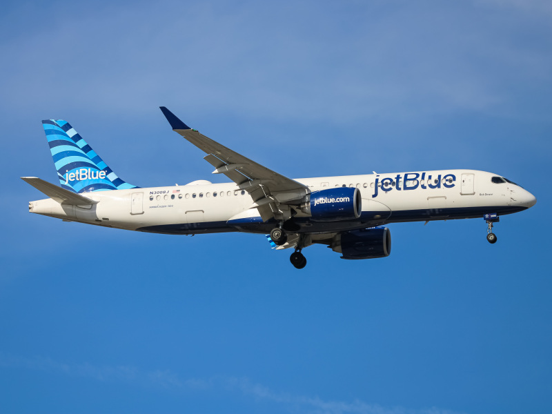 Photo of N3008J - JetBlue Airways Airbus A220-300 at BWI on AeroXplorer Aviation Database