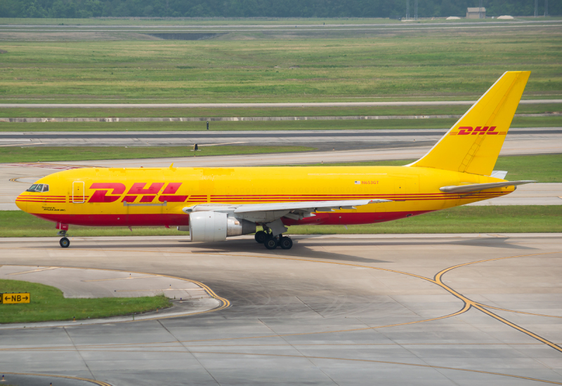 Photo of N653GT - DHL Boeing 767-200F at IAH on AeroXplorer Aviation Database