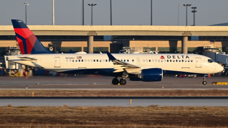 Photo of N313DU - Delta Airlines Airbus A220-300 at DFW on AeroXplorer Aviation Database