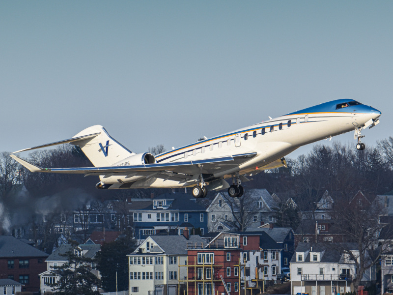 Photo of N121RS - PRIVATE Bombardier BD-700 Global Express at BOS on AeroXplorer Aviation Database