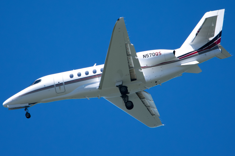 Photo of N570QS - NetJets Cessna Citation Latitude at SFO on AeroXplorer Aviation Database