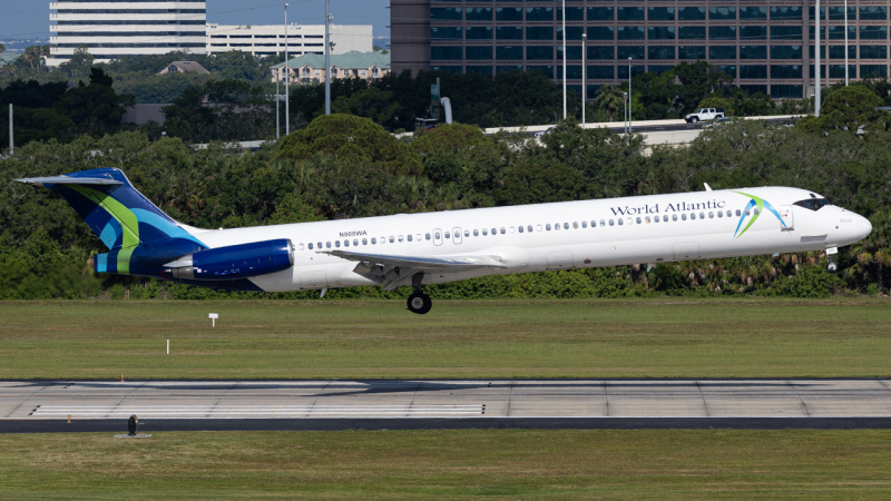 Photo of N808WA - World Atlantic Airlines McDonnell Douglas MD-83 at TPA on AeroXplorer Aviation Database