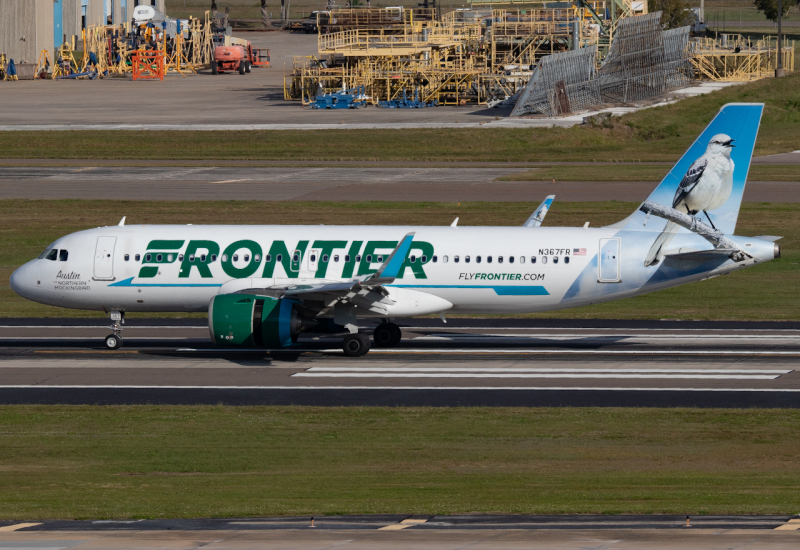 Photo of N367FR - Frontier Airlines Airbus A320NEO at TPA on AeroXplorer Aviation Database
