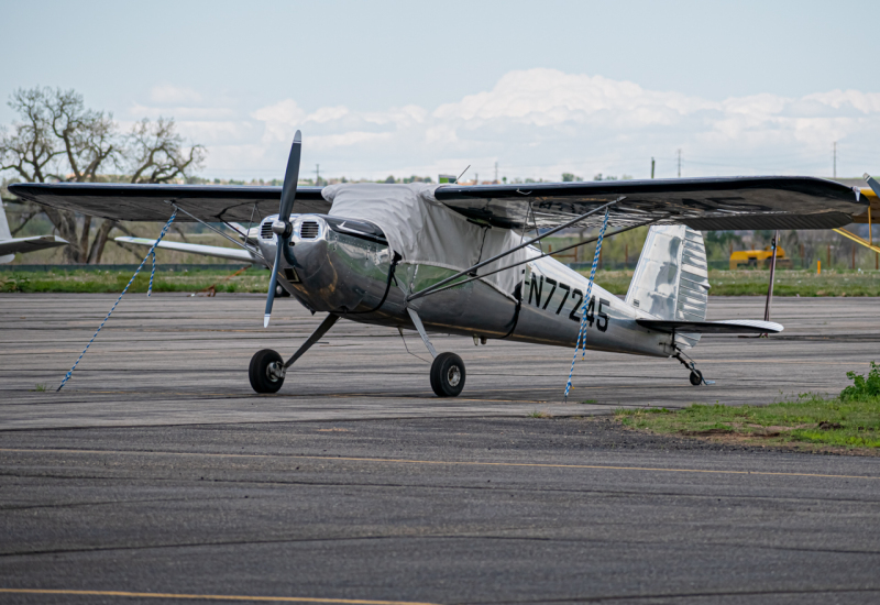 Photo of N77245 - PRIVATE Cessna 140 at BDU on AeroXplorer Aviation Database