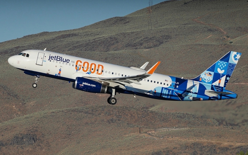 Photo of N809JB - JetBlue Airways Airbus A320 at RNO on AeroXplorer Aviation Database