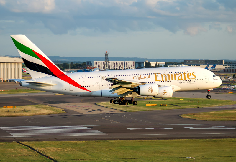 Photo of A6-EVK - Emirates Airbus A380-800 at LHR on AeroXplorer Aviation Database