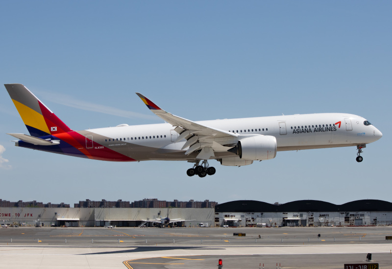 Photo of HL8359 - Asiana Airlines Airbus A350-900 at JFK on AeroXplorer Aviation Database