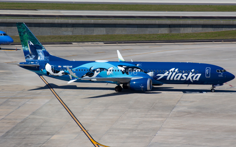 Photo of N932AK - Alaska Airlines Boeing 737 MAX 9 at TPA on AeroXplorer Aviation Database