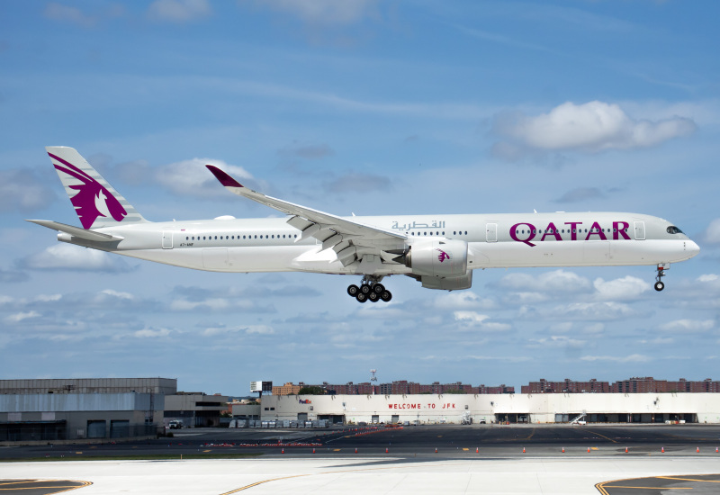 Photo of A7-ANF - Qatar Airways Airbus A350-1000 at JFK on AeroXplorer Aviation Database