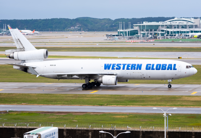 Photo of N581JN - Western Global Airlines McDonnell Douglas MD-11F at ICN on AeroXplorer Aviation Database