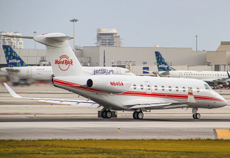 Photo of N845A - PRIVATE Gulfstream G280 at FLL on AeroXplorer Aviation Database