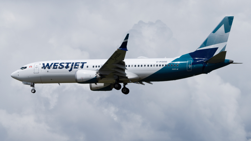 Photo of C-FQGG - WestJet Boeing 737 MAX 8 at YVR on AeroXplorer Aviation Database