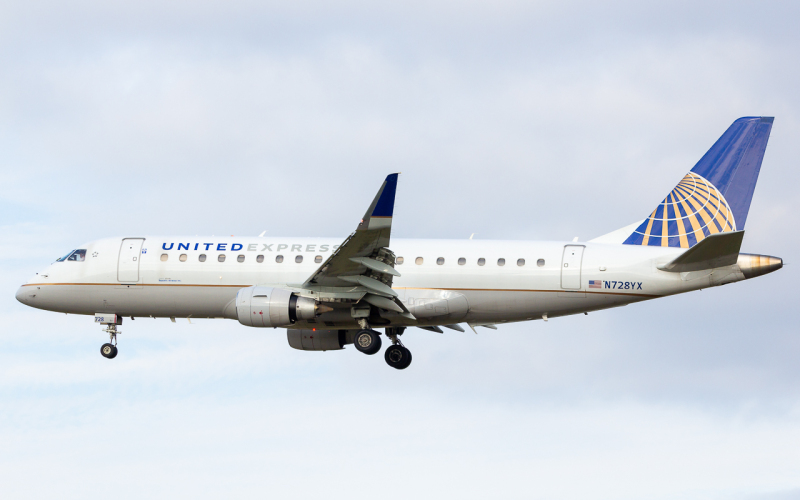 Photo of N728YX - United Express Embraer E175 at RIC on AeroXplorer Aviation Database