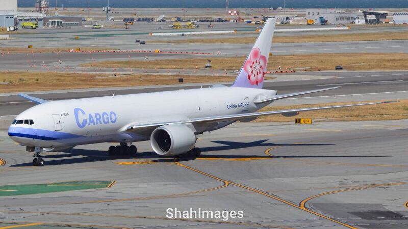 Photo of B-18771 - China Airlines Cargo Boeing 777-F at Sfo on AeroXplorer Aviation Database