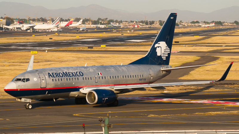 Photo of N997AM - Aeromexico Boeing 737-700 at MEX on AeroXplorer Aviation Database