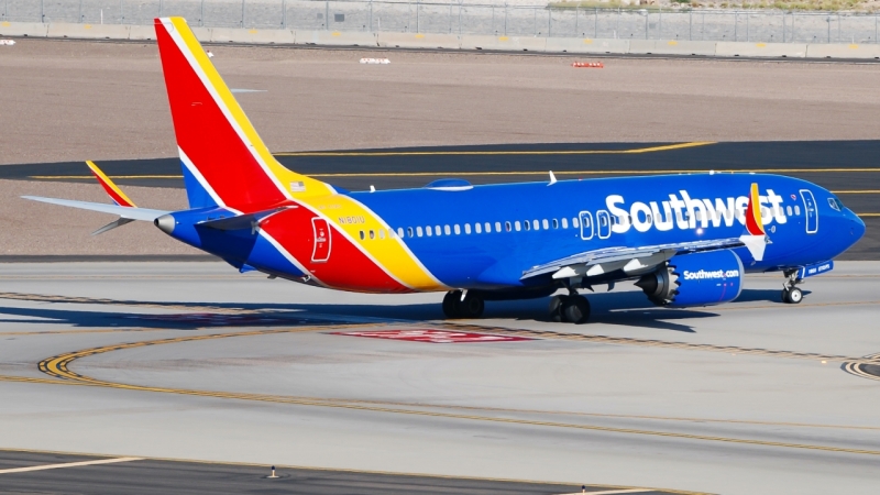 Photo of N1801U - Southwest Airlines Boeing 737 MAX 8 at PHX on AeroXplorer Aviation Database