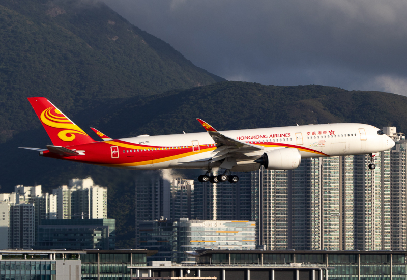Photo of B-LGE - Hong Kong Airlines Airbus A350-900 at HKG on AeroXplorer Aviation Database